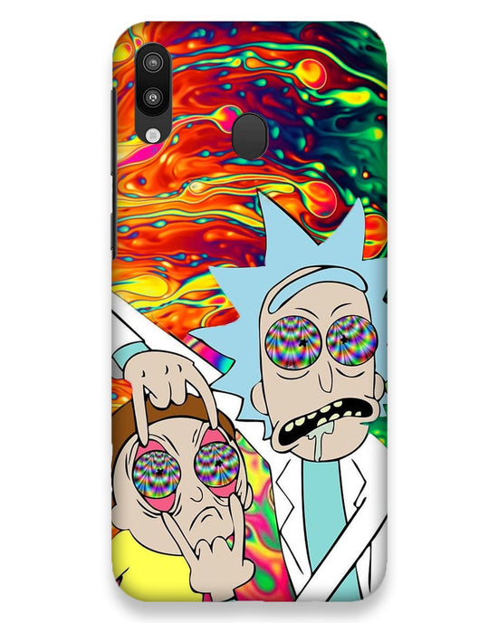 Rick and Morty psychedelic fanart |  samsung galaxy m20 Phone Case