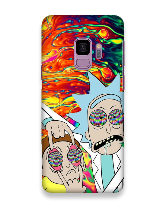 Rick and Morty psychedelic fanart |  samsung galaxy s9 Phone Case