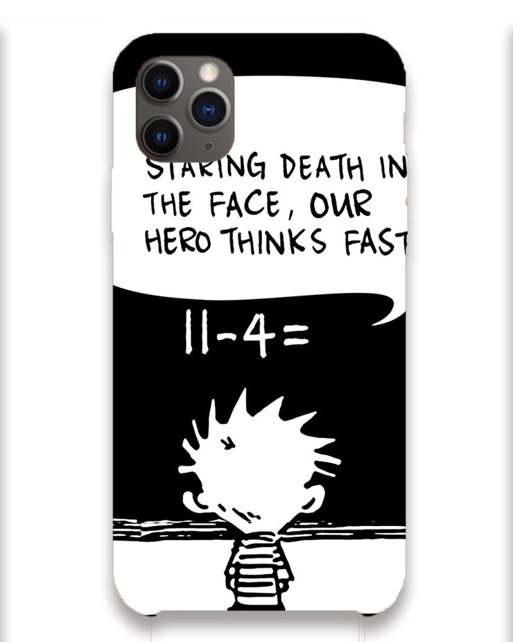 Our Hero Thinks Fast |  iPhone 11 pro max Phone Case