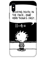 Our Hero Thinks Fast   | iPhone XS Max Phone Case
