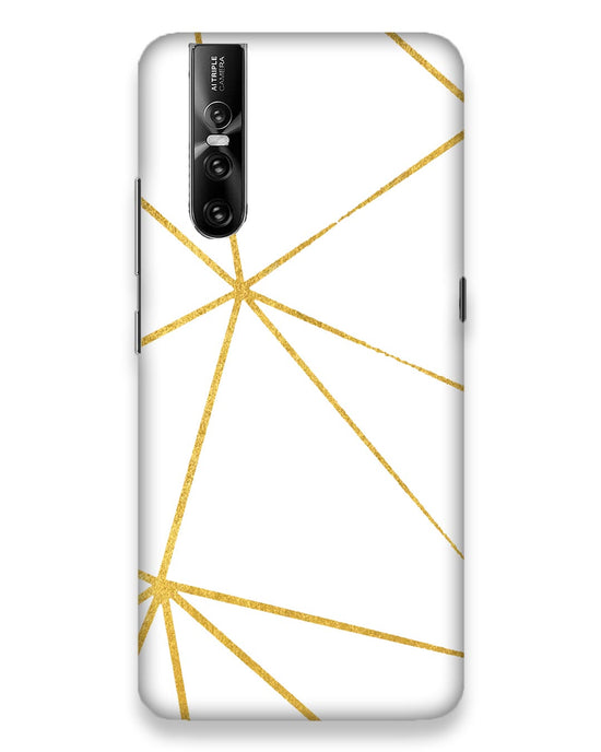 White & Gold |  vivo v15 pro Phone Case