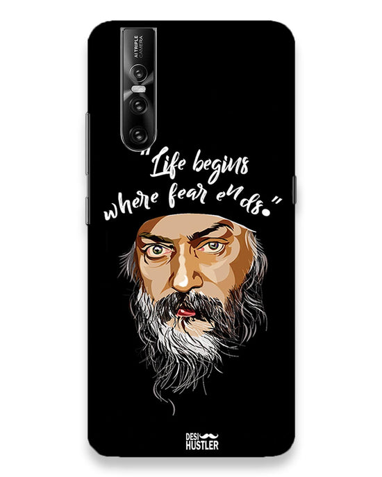 Life begins - OSHO  |  Vivo V15 pro Phone Case