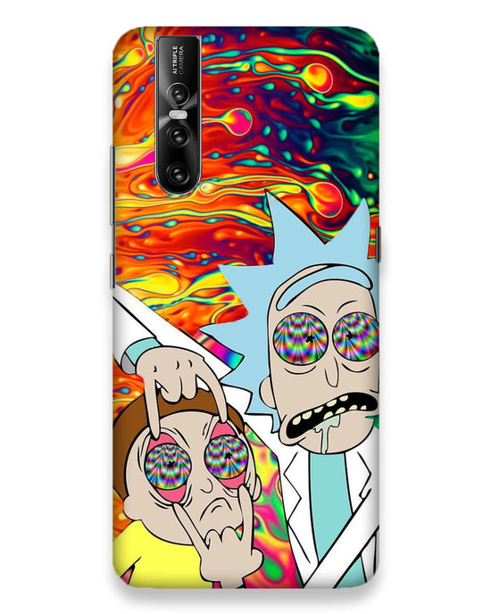 Rick and Morty psychedelic fanart  |  vivo v11 pro Phone Case