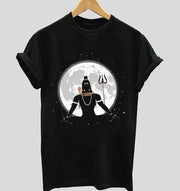 Siva and Soma tattva  | Half sleeve black Tshirt