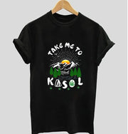 Take Me to kasol | Half sleeve black Tshirt