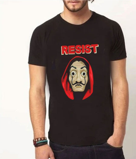 Resist Money Heist Fanart | Half sleeve Tshirt