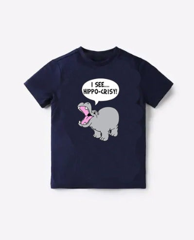 Hippo-Crisy | kids t-shirt navy blue
