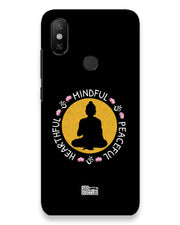 MINDFUL HEARTFUL PEACEFUL | xiaomi redme mi a2 Phone Case