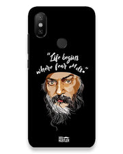 Life begins - OSHO  |  Xiaomi Mi A2 Phone Case