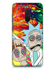 Rick and Morty psychedelic fanart | xiaomi poco f1 Phone Case