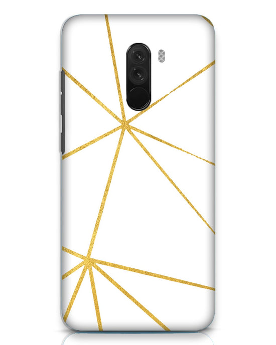 White & Gold | xiaomi poco f1 Phone Case