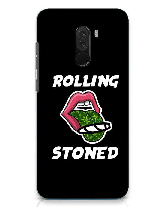 Rolling stoned Black | xiaomi poco f1 Phone Case
