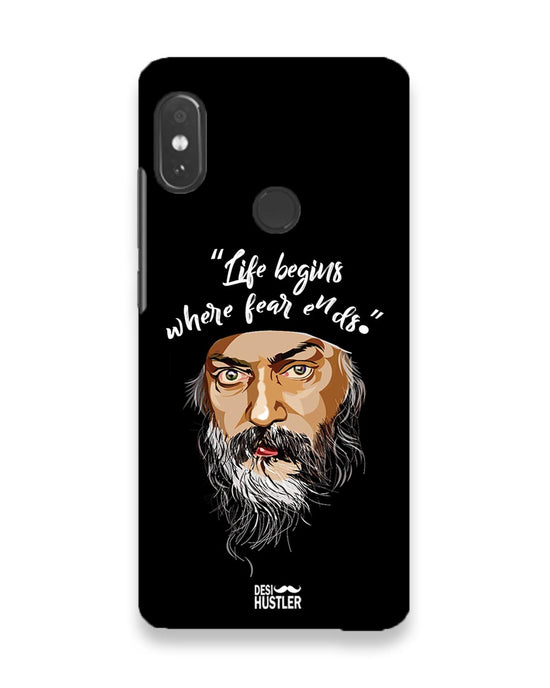Life begins - OSHO |  Xiaomi Redmi Note 5 Pro Phone Case
