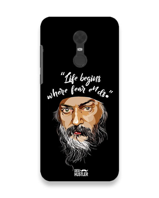 Life begins - OSHO  |  Xiaomi Redmi Note 5 Phone Case