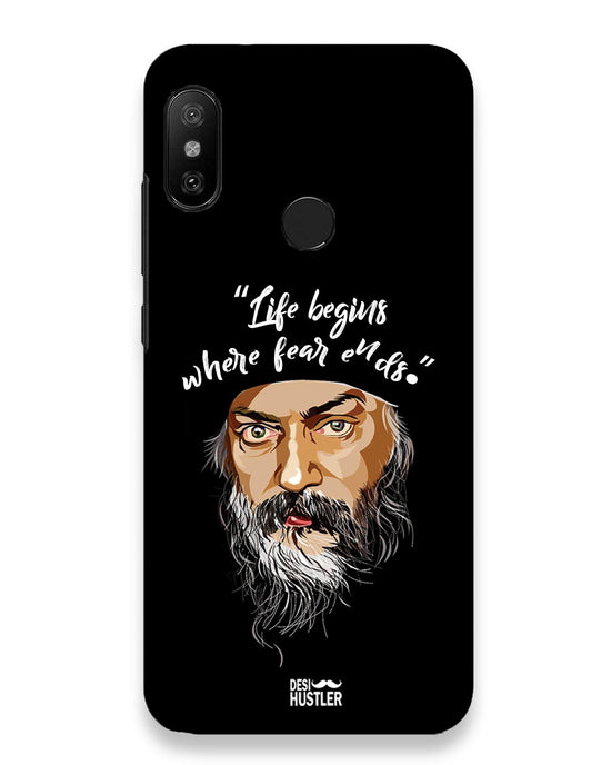 Life begins - OSHO |  Xiaomi Redmi Note 6 Pro Phone Case