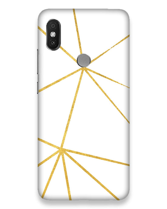 White & Gold | Xiaomi Redmi y2 Phone Case