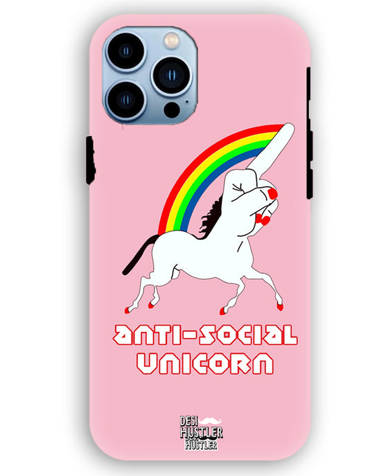 ANTI-SOCIAL UNICORN  |  iPhone 13 pro   Phone Case