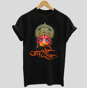 Lord Hanuman | Half sleeve black Tshirt