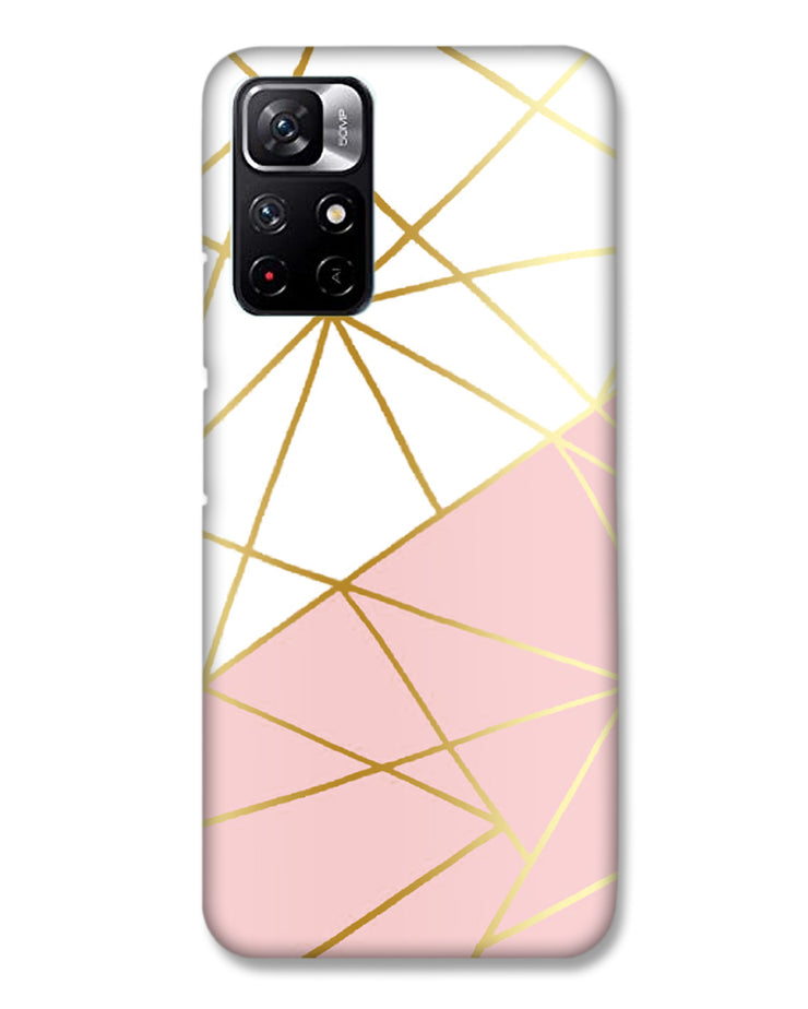Pink & Gold  |  Redmi Note 11T 5G Phone Case