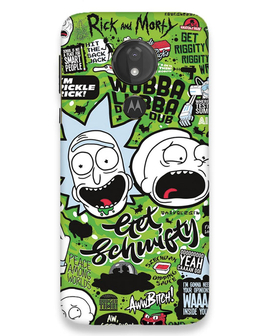 Rick and Morty adventures fanart  | moto g7 power Phone Case