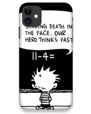 Our Hero Thinks Fast  | iPhone 11 Phone Case