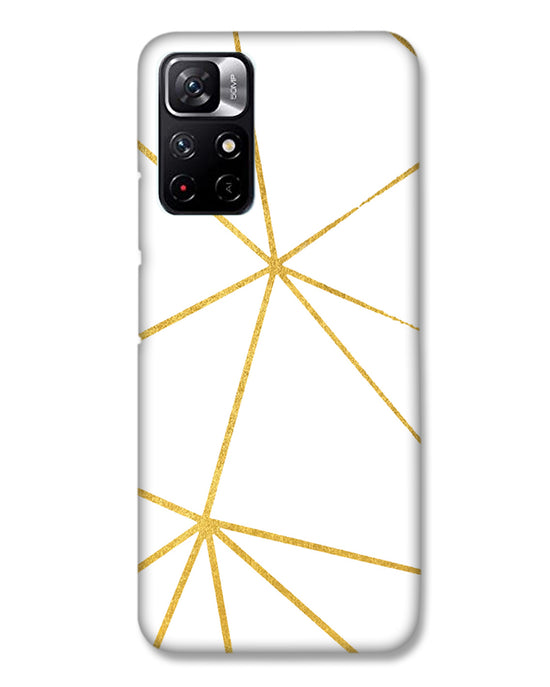 White  and Gold  |  Redmi Note 11T 5G  Phone Case