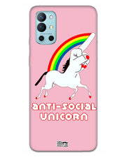ANTI-SOCIAL UNICORN  | one plus 9R  Phone Case