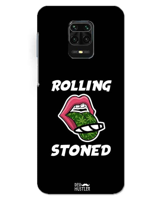 Rolling stoned Black  | redmi note 9 pro max Phone Case