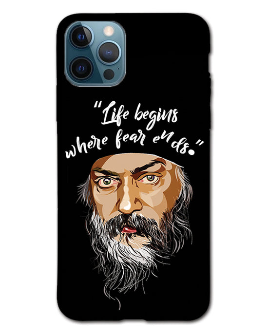 Life begins - OSHO    | iPhone 12 pro max phone Case
