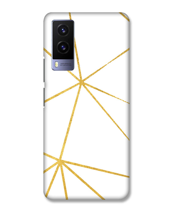 White  and Gold  |  Vivo V21e  Phone Case