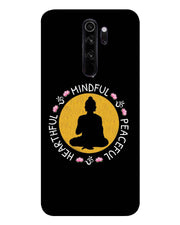 MINDFUL HEARTFUL PEACEFUL | Redmi note 8 pro Phone Case