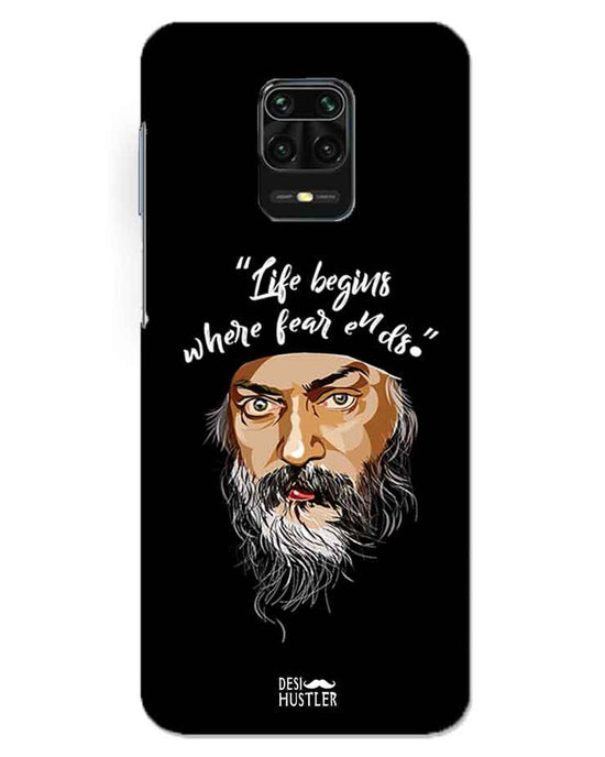 Life begins - OSHO |  redmi note 9 pro max  Phone Case
