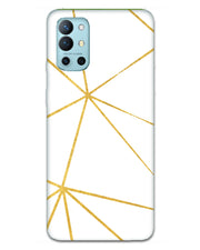White & Gold | one plus 9R Phone Case