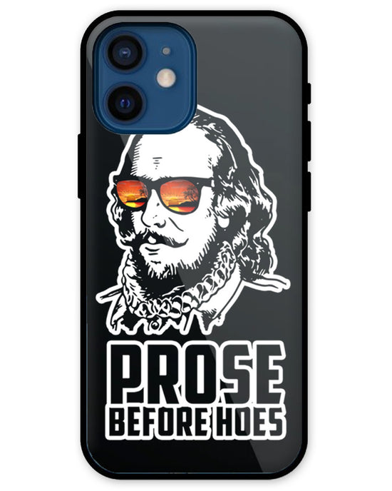 Prose before hoes |  iPhone 12 Mini glass Phone Case