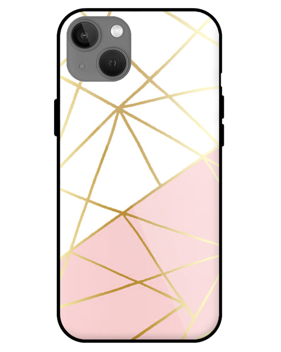 Pink & Gold  |   iphone 13 glass cover Phone Case