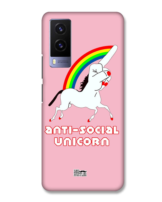 ANTI-SOCIAL UNICORN  | Vivo V21e Phone Case