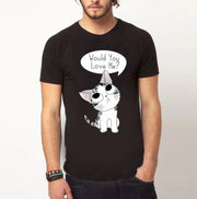 Needy Cat | Half sleeve black Tshirt