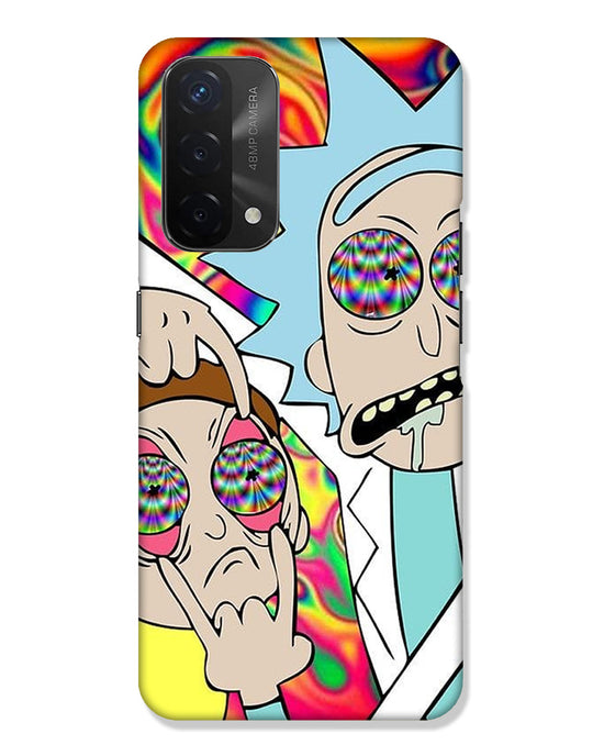 Rick and Morty psychedelic fanart |  Oppo A74 5g Phone Case