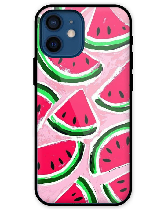 Summer Melon |  iPhone 12 Mini glass Phone Case