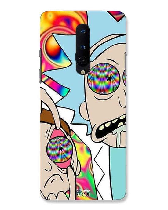 Rick and Morty psychedelic fanart |  one plus 8 Phone Case