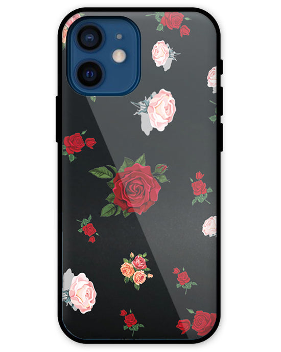 pink rose  |  iPhone 12 Mini glass Phone Case