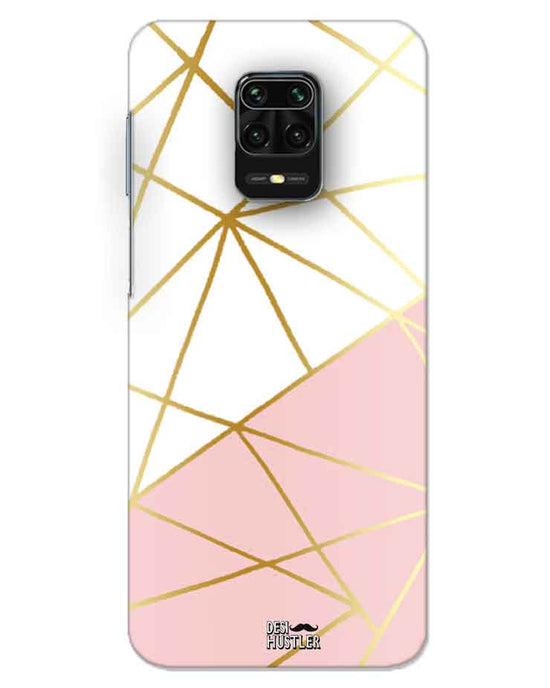 Pink & Gold | redmi note 9 pro max Phone Case