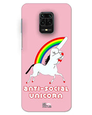 ANTI-SOCIAL UNICORN  | redmi note 9 pro max  Phone Case