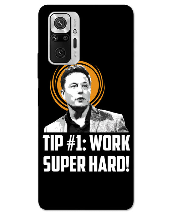 Work super hard | Redmi Note 10 Pro Phone Case