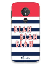 BLAH BLAH | moto g7 power Phone Case