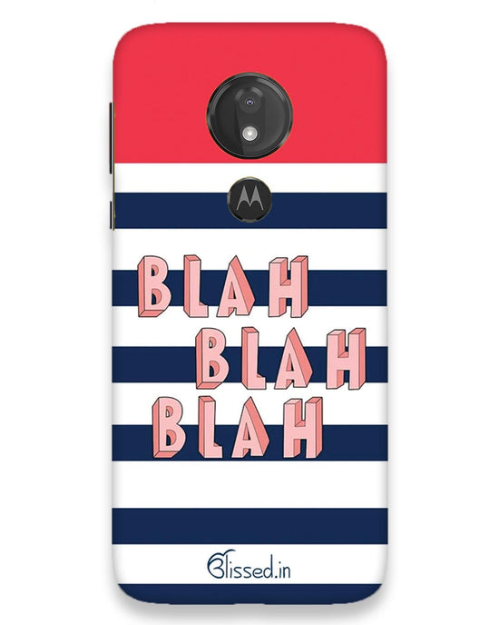 BLAH BLAH | moto g7 power Phone Case
