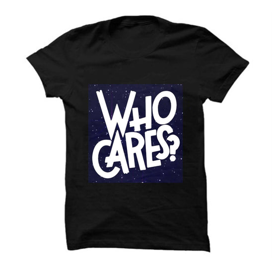 Who Cares   | kids t-shirt black
