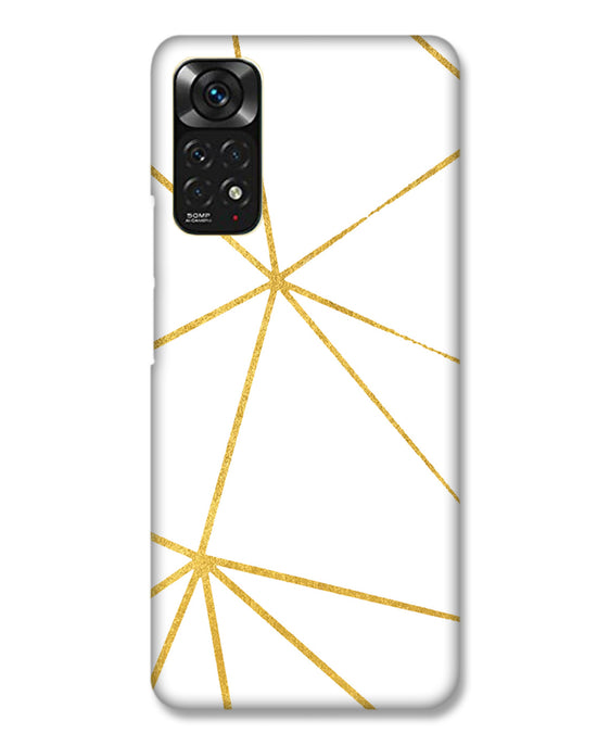 White  and Gold  |  Redmi Note 11 Phone Case