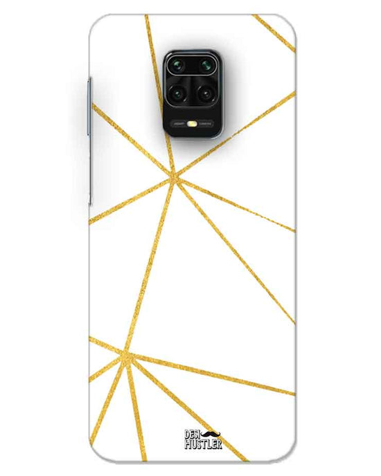 White & Gold  |  redmi note 9 pro max Phone Case