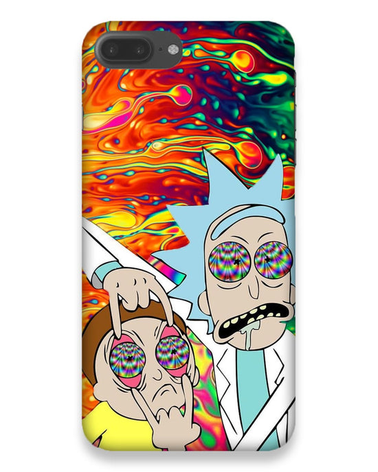 Rick and Morty psychedelic fanart  |  iphone 7 plus Phone Case